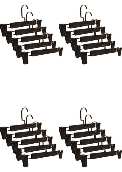 Abs Plastik 10 Adet Yüksek Kalite 30 cm Pantolon Askısı Etek Askısı Mandallı fiyatları