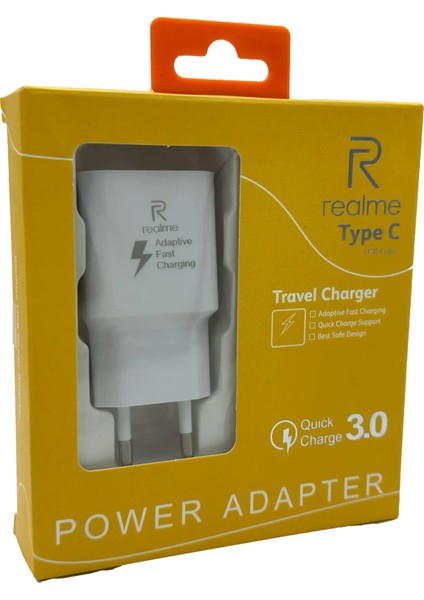 (Type-C) Realme Quick Charge 3.0 Şarj Aleti