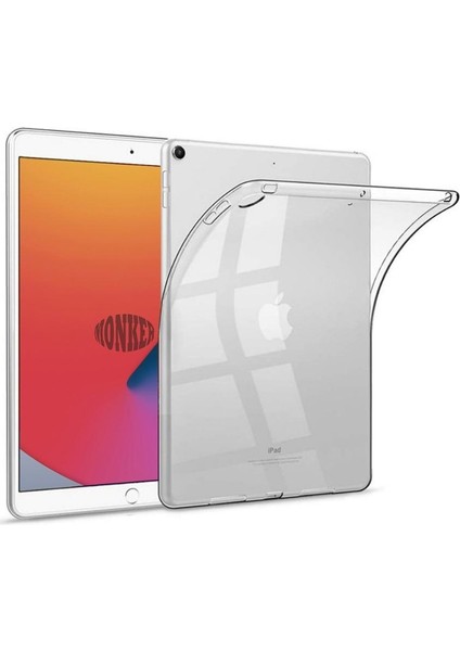 iPad 8. Nesil 10.2 Inç Uyumlu Şeffaf Silikon Tablet Kılıfı Kapak Renksiz