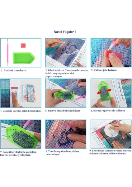 Hı Stone 5d Elmas Boncuk Taş Işleme Mozaik Goblen Kit 20X30CM MR21334 indirimleri