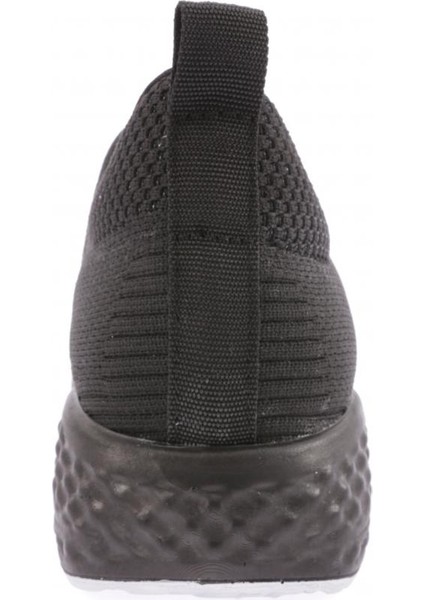 840-23Y Kadın Bağcikli Yanlari Simli Lazerli Sneaker Ayakkabi