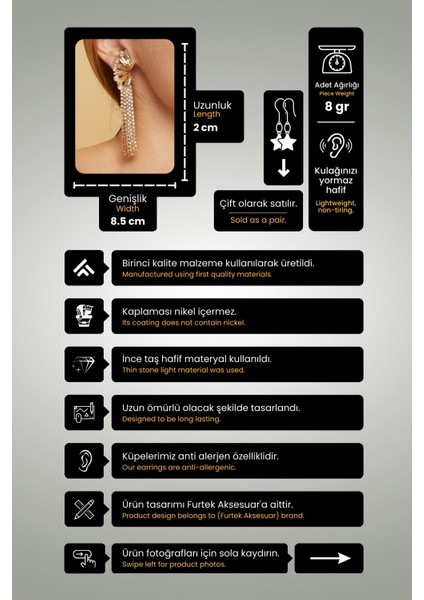 Kadın Altın Renk Sıkıştırmalı Sallantılı Saçaklı Taşlı Model Abiye Elbise Düğün Nişan Parti Söz Küpe fiyatları