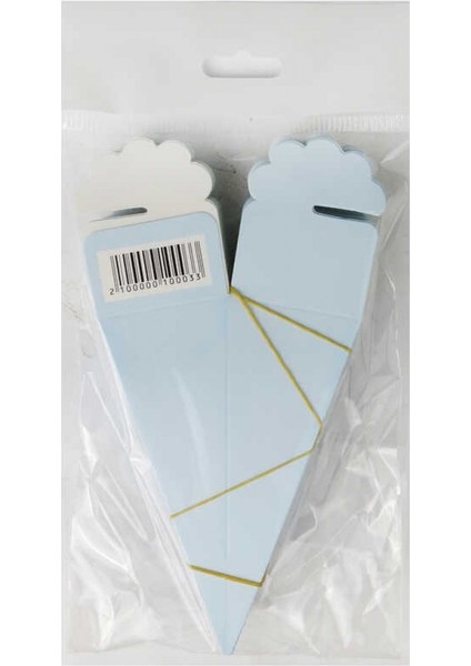 Külah Karton Kutu Makaron Mavi Pk:25 fiyatları