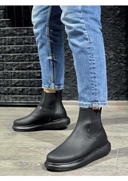 Yüksek Taban Ayakkabı 111 Siyah (Siyah Taban) fiyatları