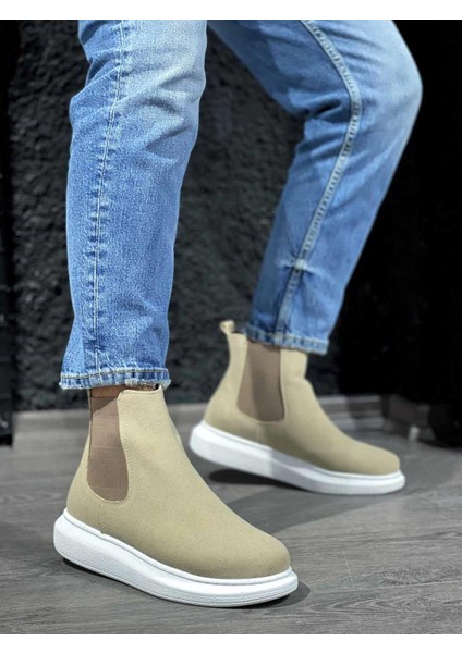 Yüksek Taban Ayakkabı 111 Vizon Süet modelleri