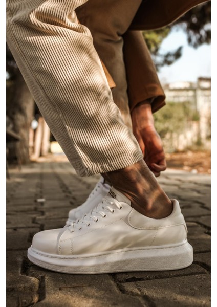 Yüksek Taban Günlük Ayakkabı 044 Beyaz indirimleri