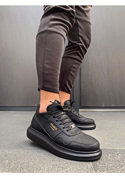 Yüksek Taban Günlük Ayakkabı 040 Siyah (Siyah Taban) fiyatları