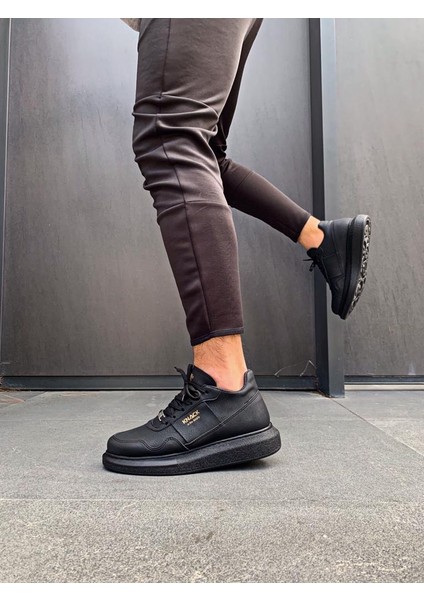 Yüksek Taban Günlük Ayakkabı 040 Siyah (Siyah Taban) modelleri