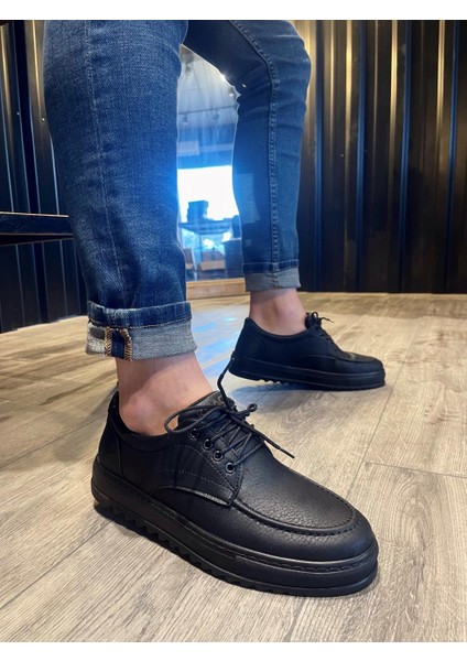 Günlük Ayakkabı T12 Siyah (Siyah Taban) fiyatları