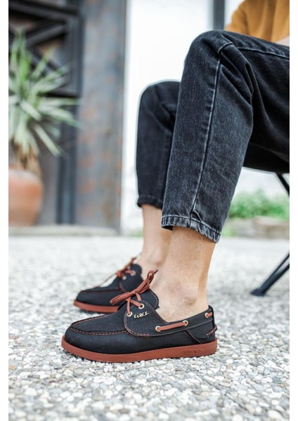 Mevsimlik Keten Ayakkabı 008 Siyah (Taba Taban) fiyatları