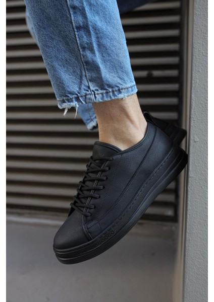 Sneakers Ayakkabı 010 Siyah (Siyah Taban) fiyatları