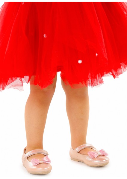 Cırtlı Fiyonklu Kız Çocuk Babet Ayakkabı Ege 200 Vakko Pudra fiyatları