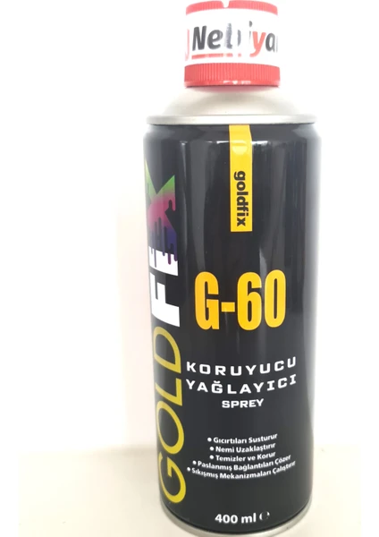 Nebiyan G-60 Koruyucu, Pas Sökücü ve Yağlayıcı Yağlayıcı Sprey 1 Adet 400ML