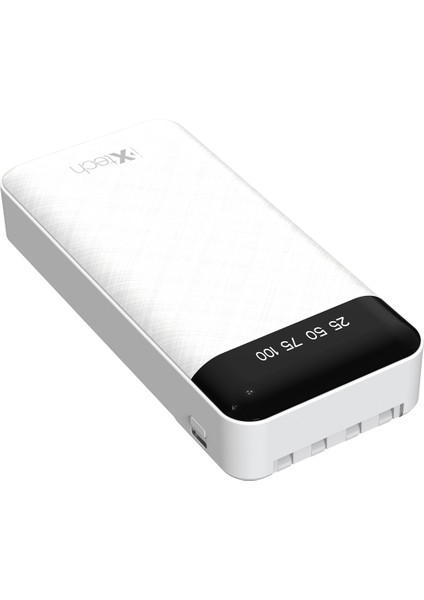 20.000 Mah Powerbank Kablosuz Şarj Cihazı Beyaz IX-PB026