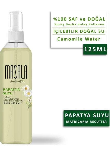 Papatya Suyu 125 ml - Chamomile Floral Water x 2 Adet