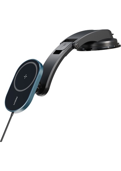 W36 15W Magsafe Manyetik Kablosuz Şarjlı Araç Içi Telefon Tutucu