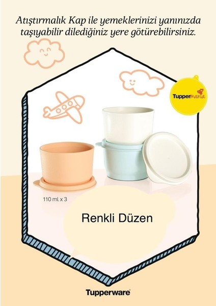3lü Atıştırmalık Kaplar