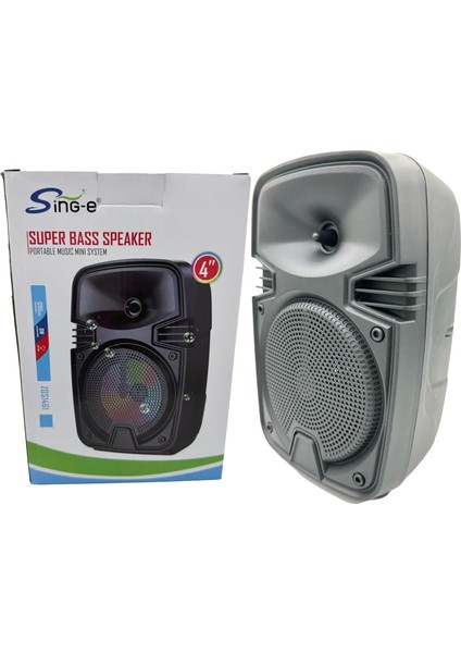 21 cm Fm Bluetooth Super Bass Höparlör Sing-E ZQS1461