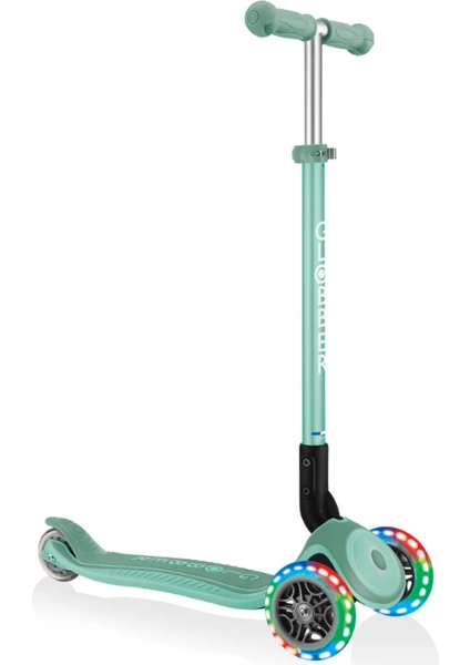 Primo Plus Katlanabilir Işıklı Scooter - Mint Yeşili