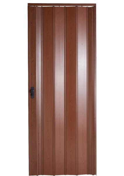Akordiyon Kapı 177x184 Ceviz Camsız 12 mm Katlanır Akordeon PVC