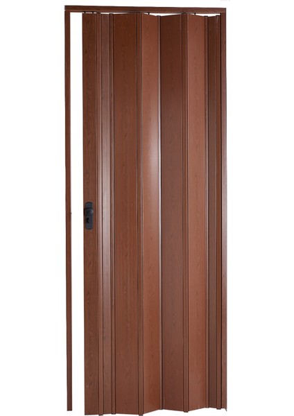 Akordiyon Kapı 177x184 Ceviz Camsız 12 mm Katlanır Akordeon PVC