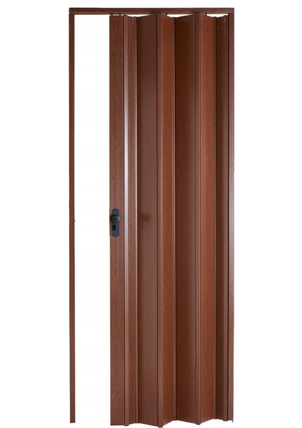 Akordiyon Kapı 177x184 Ceviz Camsız 12 mm Katlanır Akordeon PVC
