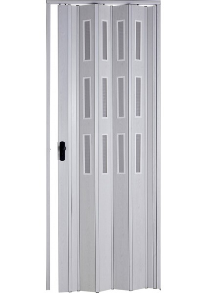 Akordiyon Kapı 132x198 Akçaağaç Camlı 12 mm Katlanır Akordeon PVC