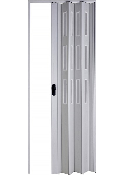 Akordiyon Kapı 132x198 Akçaağaç Camlı 12 mm Katlanır Akordeon PVC