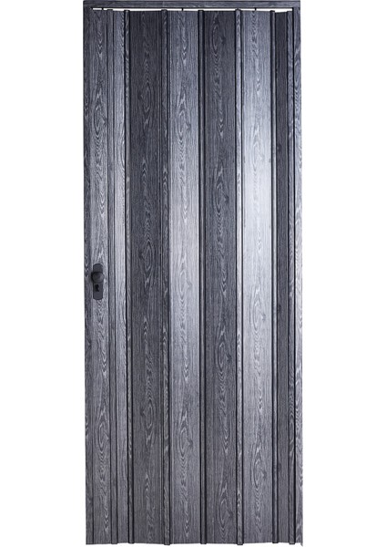 Akordiyon Kapı 87x190 Karaağaç Camsız 12 mm Katlanır Akordeon PVC