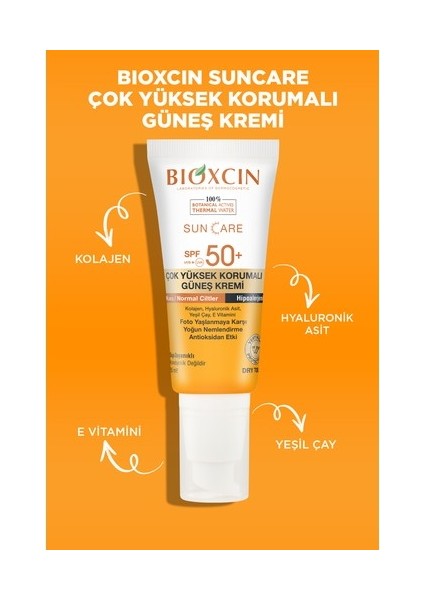 Güneş Kremi Kuru & Normal Ciltler Için SPF50 50 ml 2 Adet
