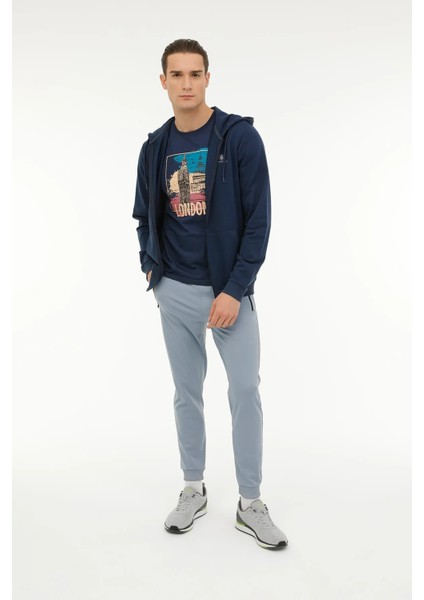 Erkek Basic Sweatshirt Hoodie SN72 3fx Lacivert/navy 13S420SN72 fırsatları