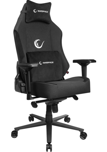 KL-R72 Woof Üst Seviye Terletmez Kumaş Siyah Gaming Oyuncu Koltuğu