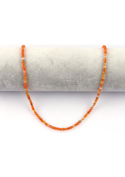 Turuncu Akik Doğal Taş Dizi 4 mm Fasetli Küre Kesim fiyatları