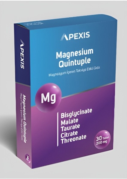 Apexis Magnesium Quintuple 30 Tablet