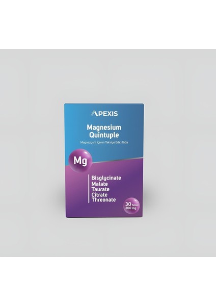 Apexis Magnesium Quintuple 30 Tablet