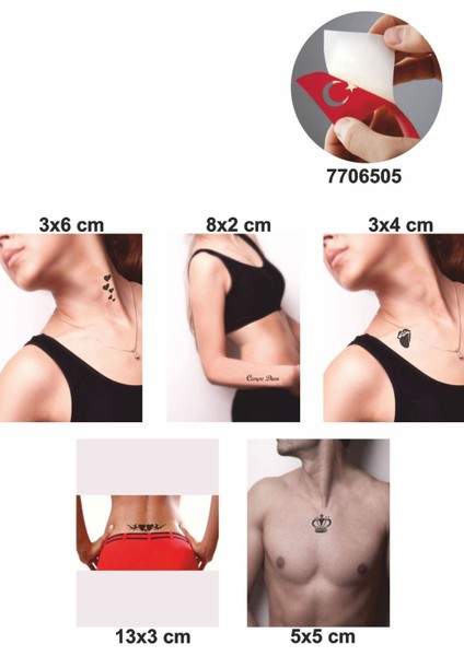 Anı Yaşa 5 Adet Geçici Dövme Kına Şablonu fiyatları