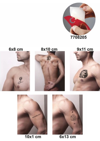 Örümcek Ağı 5 Adet Geçici Dövme Kına Şablonu