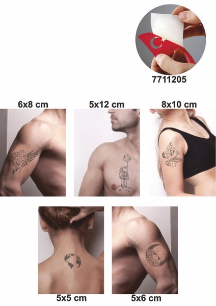 Gökyüzü Modelleri Dövme Şablonu Kına Deseni