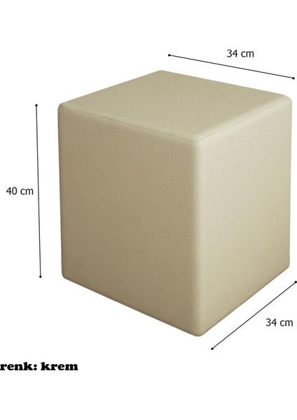 Kare Puf Ahşap Iskeletli fiyatları