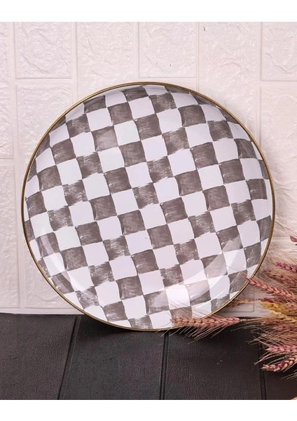 Damas Emaye Servis Tabağı 26 Cm T4869