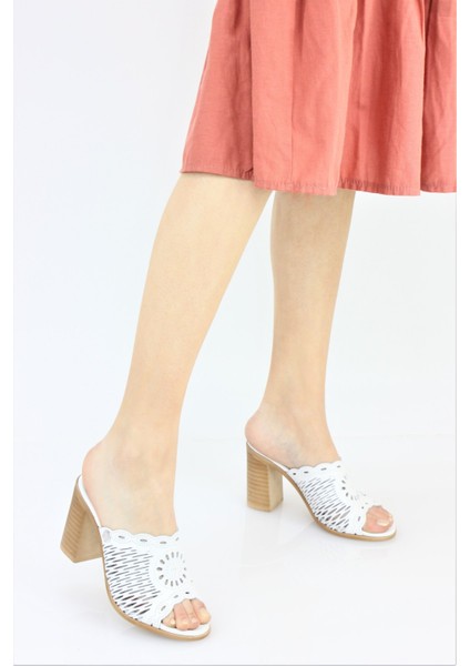 Kadın Hakiki Deri Kalın Topuklu Terlik M24/YT2200 modelleri