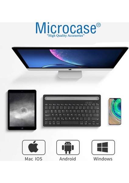 Tablet ve Telefon Koymalı Standlı Bluetooth Klavye - AL3786