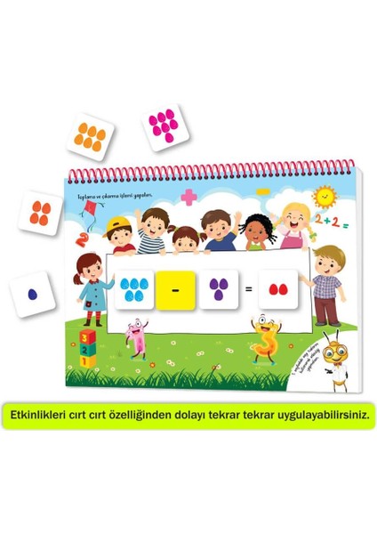 Etkinlik Matematik Kitabım 3-6 yaş Cırt cırtlı