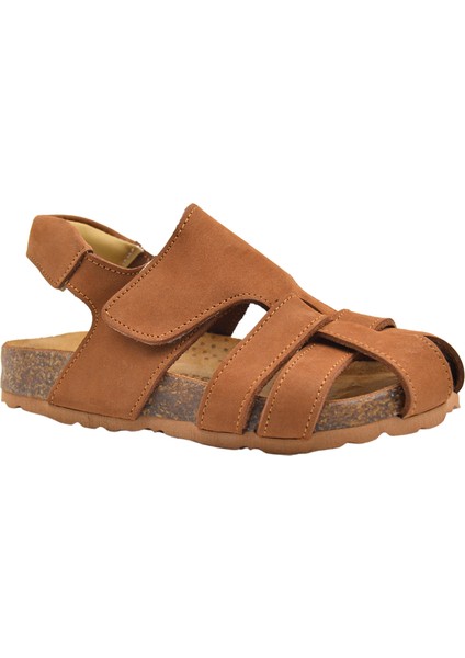 Arezzo Unisex Deri Çocuk Sandalet Taba