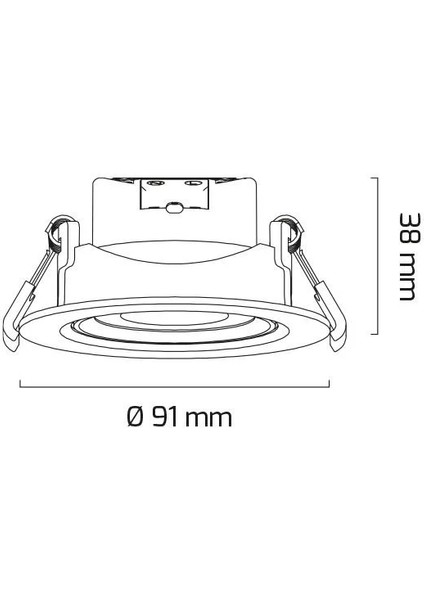 Sıva Altı Cob Ledli Armatür 5 Watt 3000K Sarı Işık