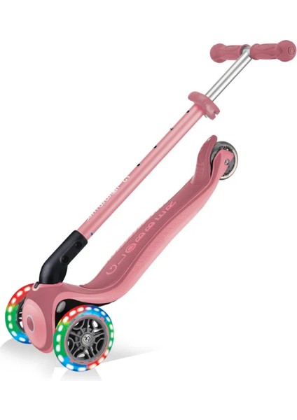 Primo Plus Katlanabilir Işıklı Scooter - Pastel Pembe