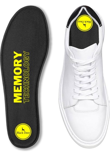 Q90 Memory Foam Spor Ayakkabı İç Tabanlık,Yumuşak Ortopedik Tabanı,Erkek,Kadın, SİYAH fiyatları