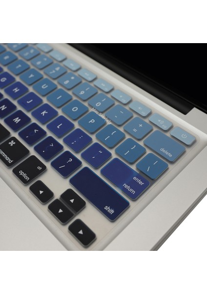Macbook Air Pro Klavye Koruyucu (US-ABD İngilizce) Ombre (Eski USB'li Model 2008-2017) ile Uyumlu modelleri