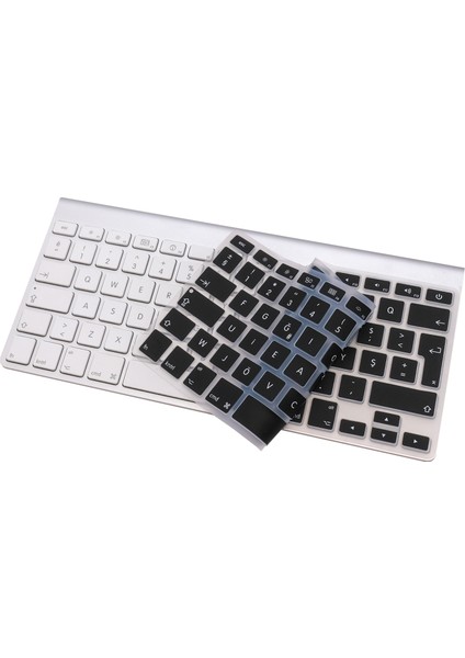 Apple Magic Keyboard-1 ile Uyumlu Klavye Koruyucu F-Türkçe DaktiloTip Dizilim Baskı