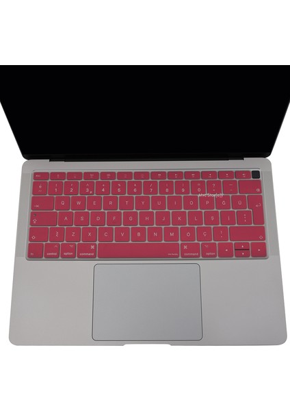 Laptop Macbook Air Klavye Kılıfı Türkçe Q Harf Baskılı A1932 ile Uyumlu